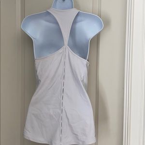 Athleta Women's White Racerback Tank Top S RN54023